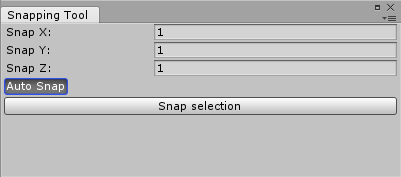 Snapping Tool in the Unity Editor